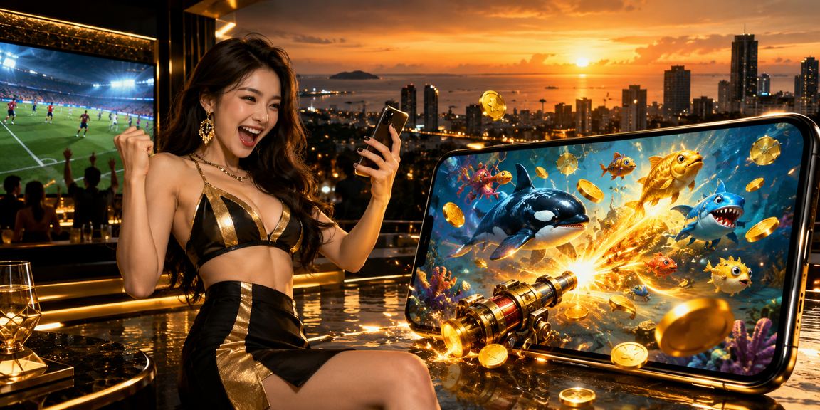 Trò chơi bắn cá điện tử tại bãi biển Phú Quốc với thiết bị di động